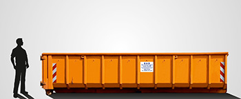 Roll-on/off container with a capacity of 20 m³